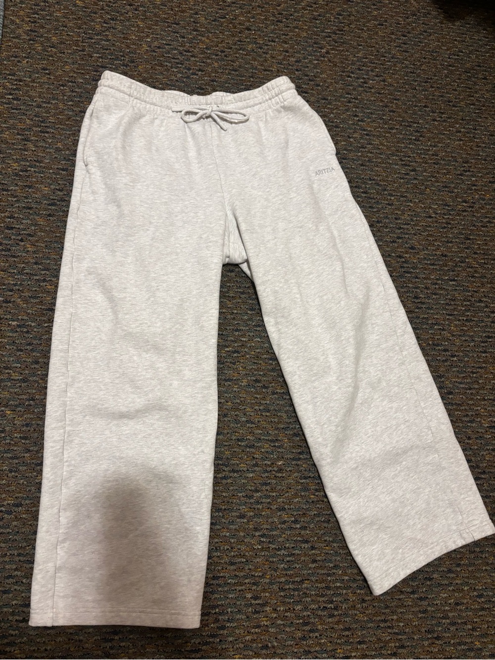 Aritzia heather cloud white Sweatpants with Drawstring
